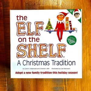 THE ELF ON THE SHELF Blue Eyed Boy Doll w/ Book - A Christmas Tradition-NEW